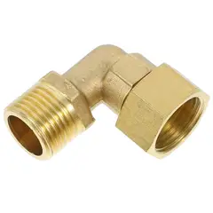 KUANGYE - Codo De Bronce He 12 - Hi 12 Media Pulgada Cocina Baño