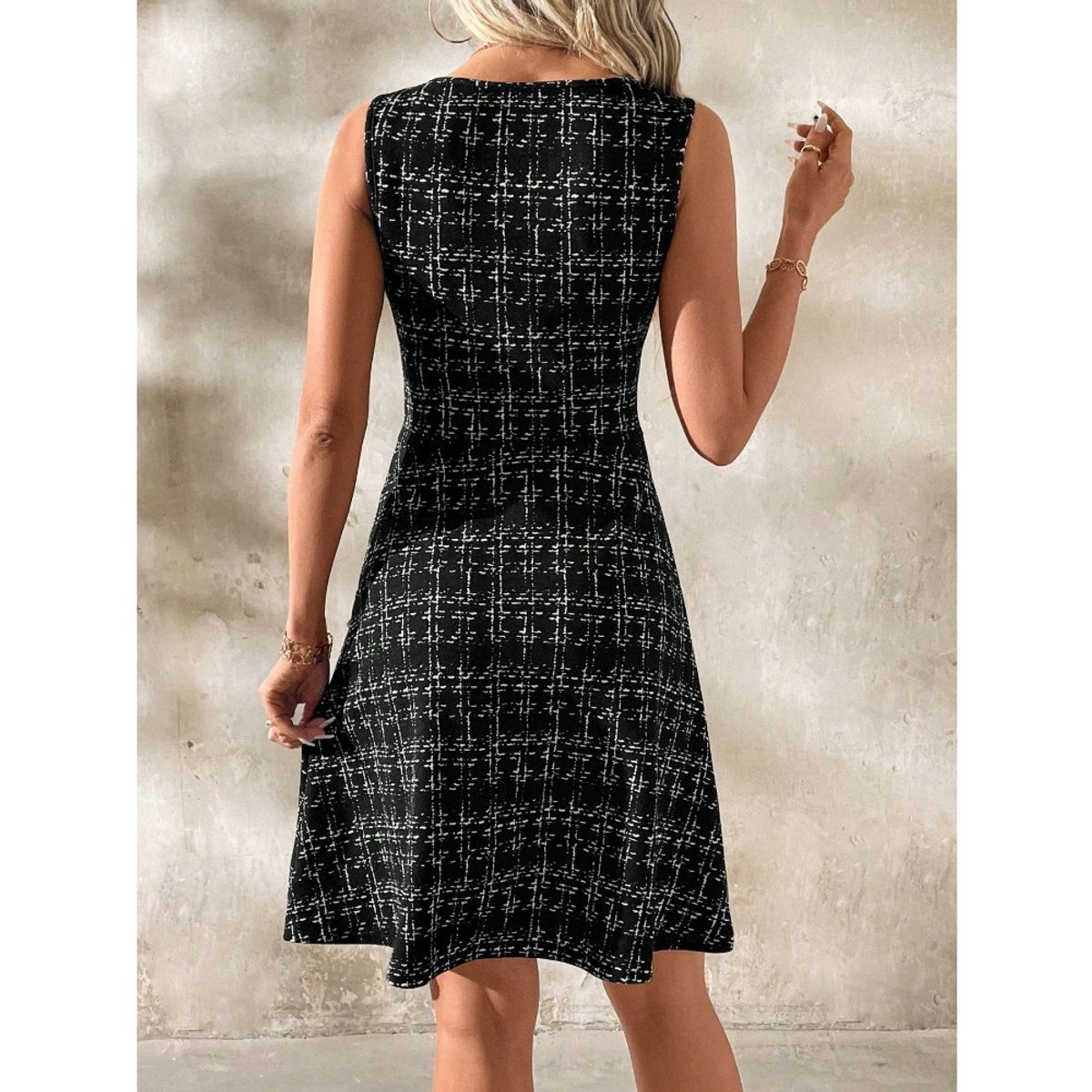 GIOIO - Vestido Mujer Casual Versátil y Cómodo Negro