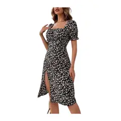 GIOIO - Vestido Mujer Casual Versátil y Cómodo Negro