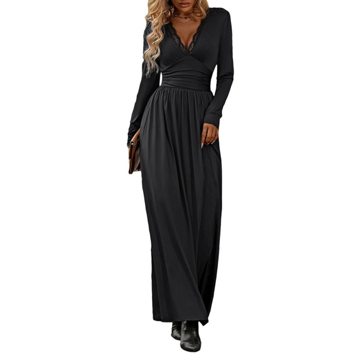 GIOIO - Vestido Mujer Casual Versátil y Cómodo Negro