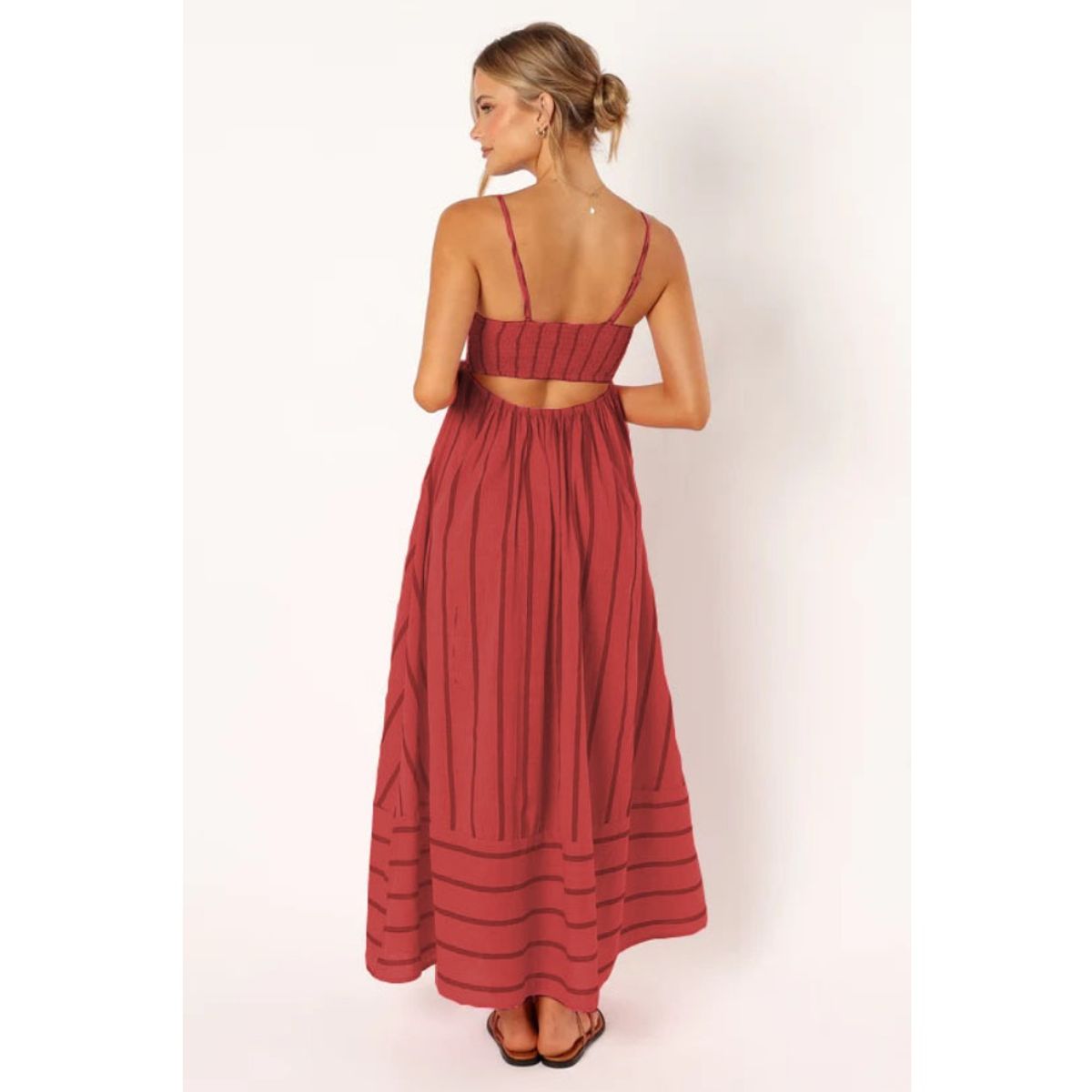 GIOIO - Vestido Mujer Casual Versátil y Cómodo Rojo