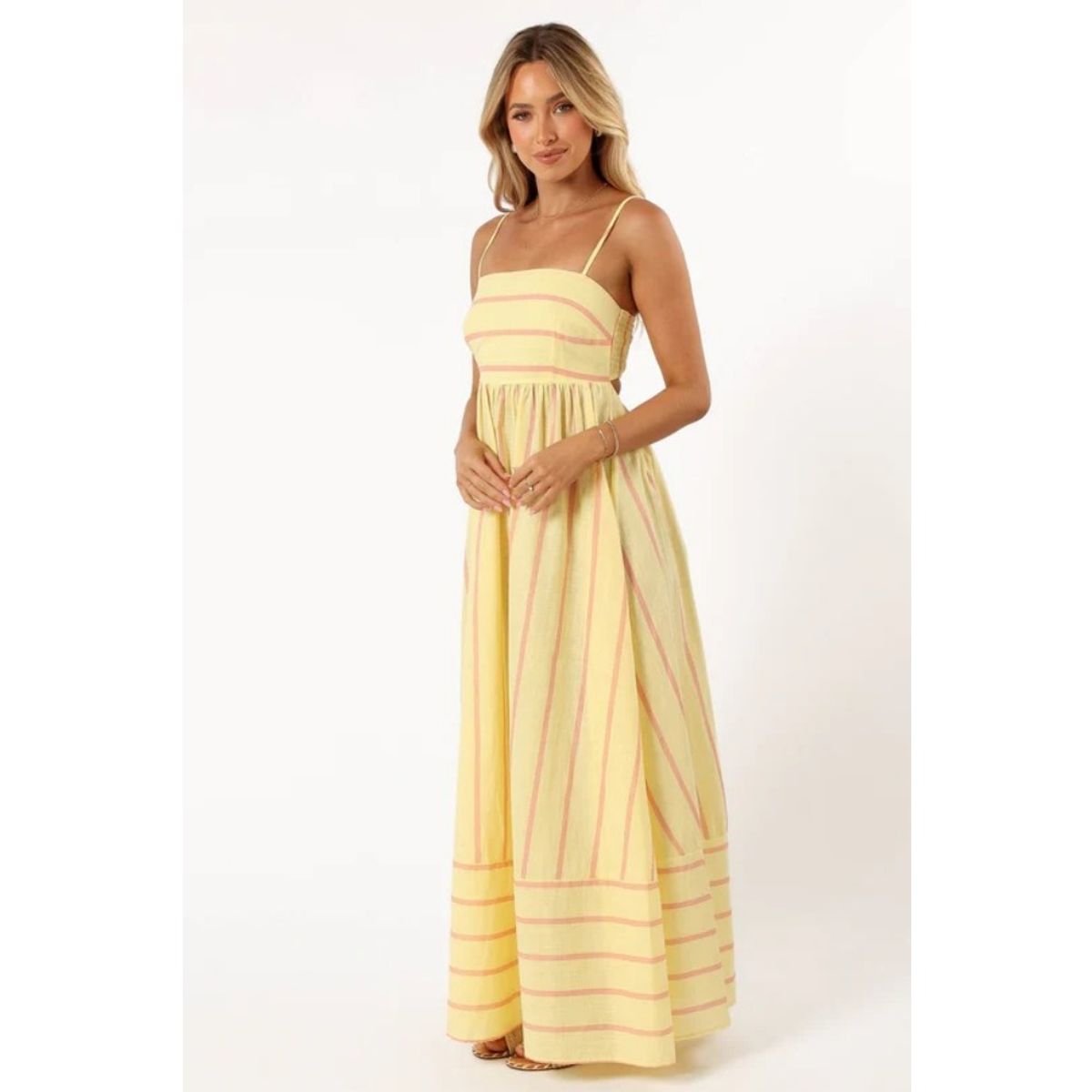 GIOIO - Vestido Mujer Casual Versátil y Cómodo Amarillo