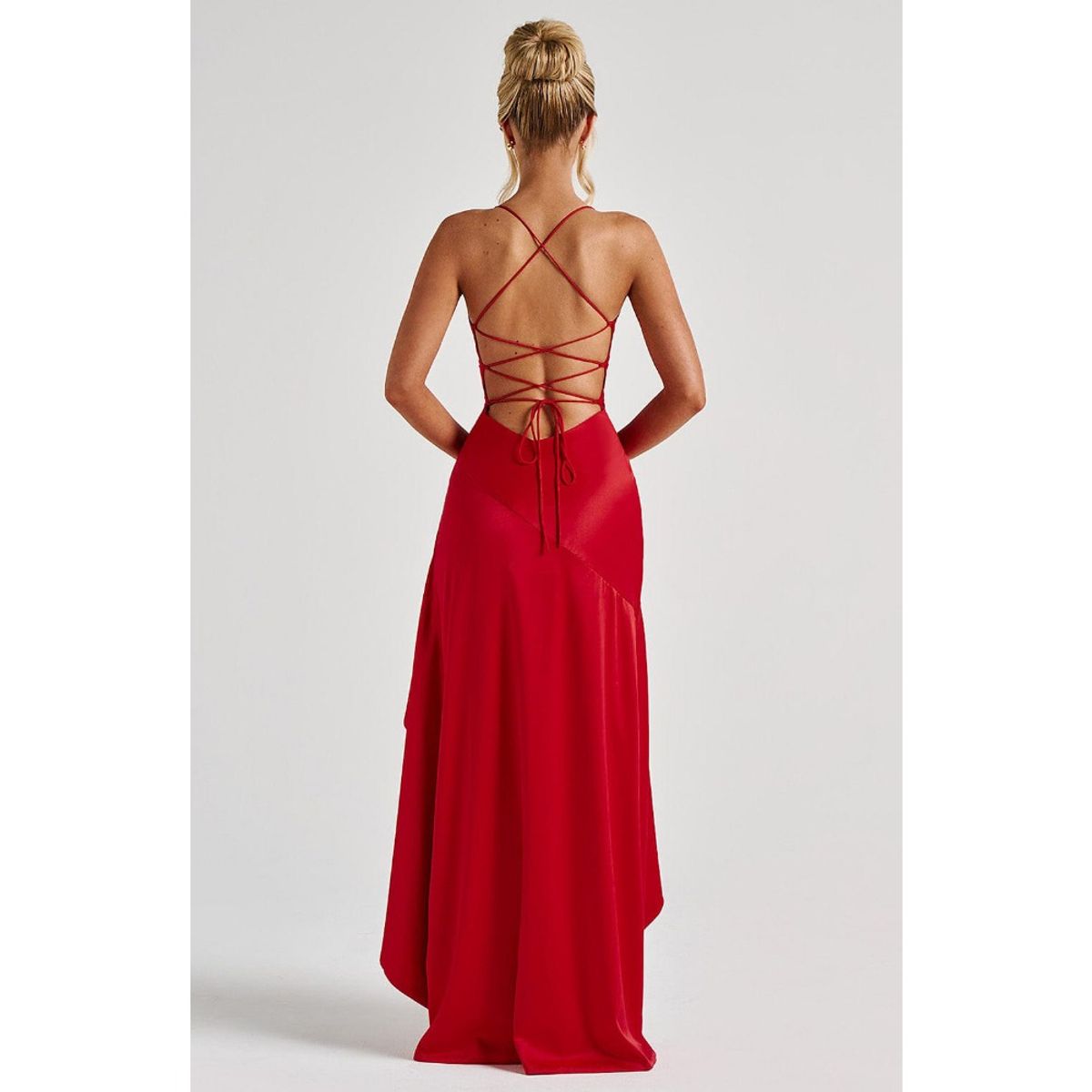 GIOIO - Vestido Mujer Casual Versátil y Cómodo Rojo
