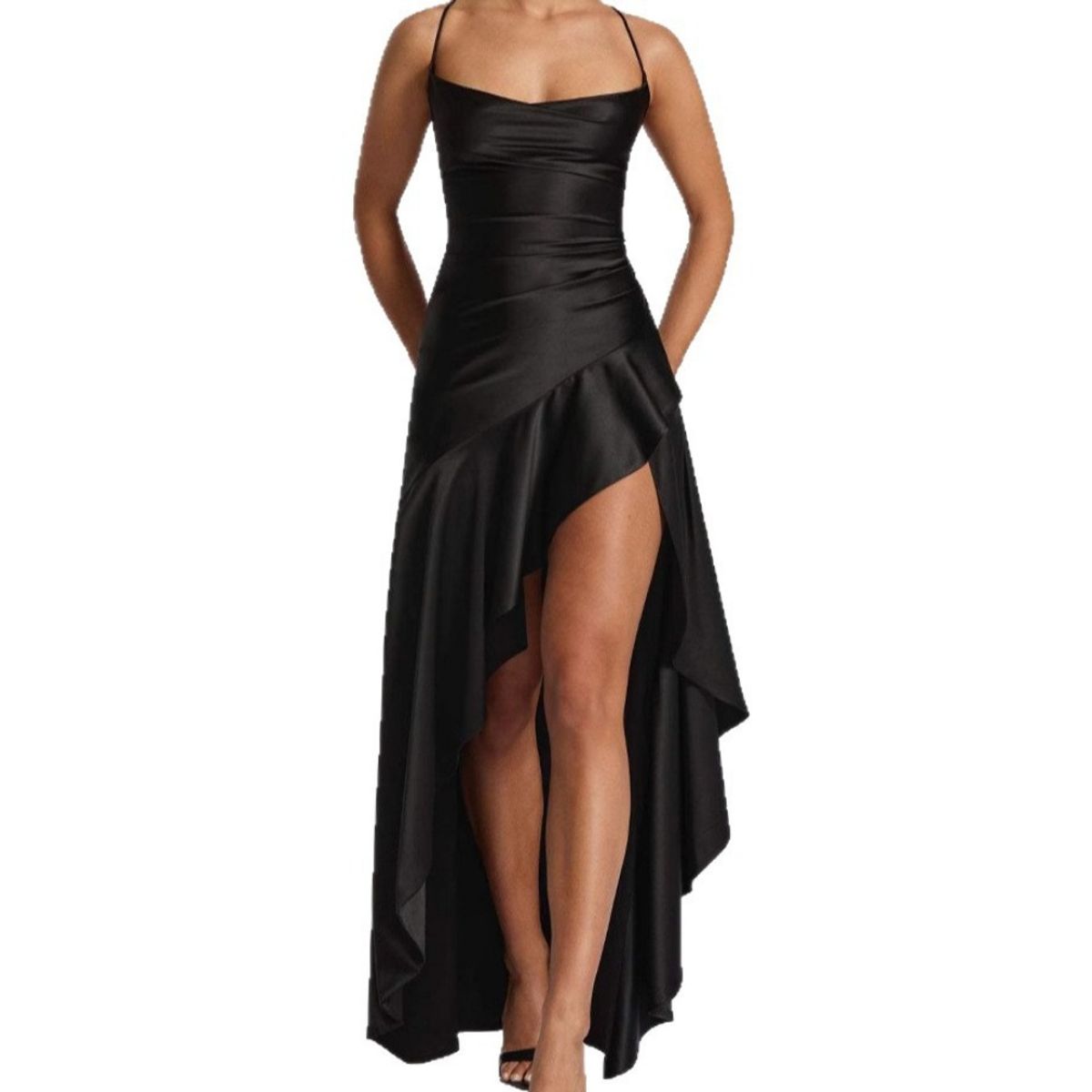 GIOIO - Vestido Mujer Casual Versátil y Cómodo Negro