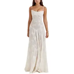 GIOIO - Vestido Mujer Casual Versátil y Cómodo Blanco