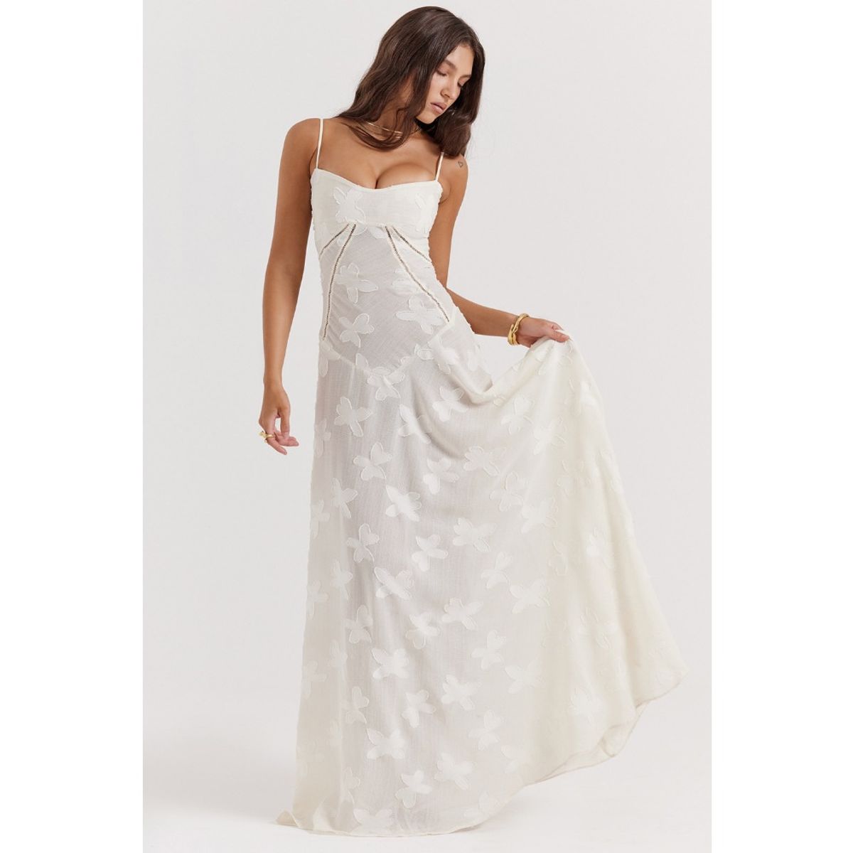 GIOIO - Vestido Mujer Casual Versátil y Cómodo Blanco