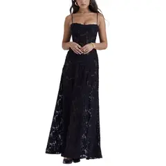 GIOIO - Vestido Mujer Casual Versátil y Cómodo Negro