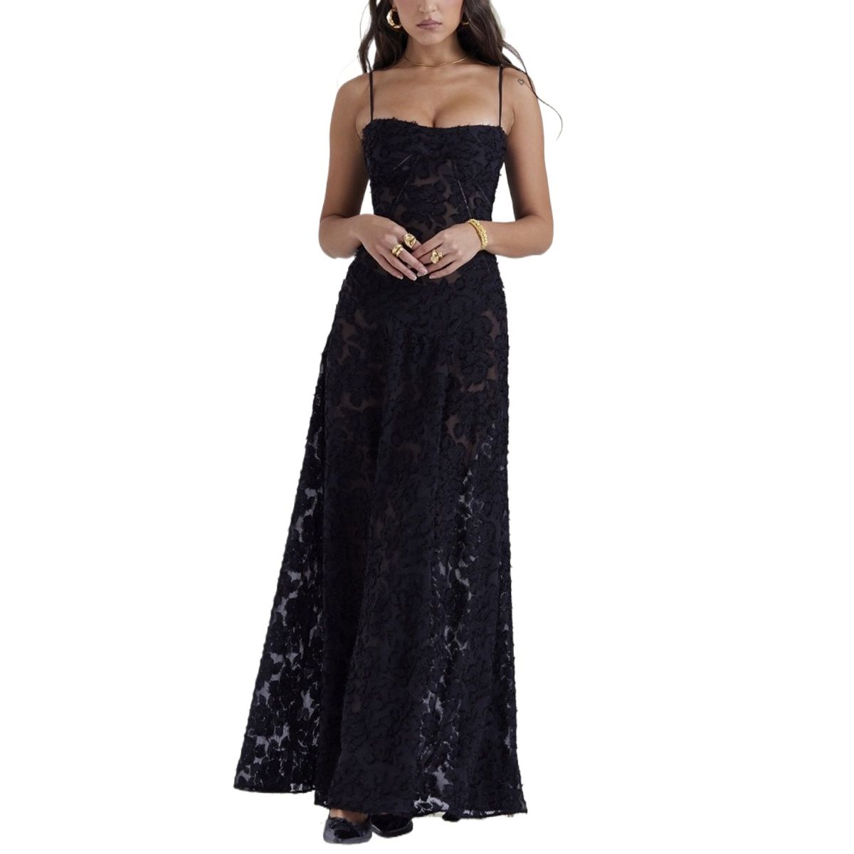 GIOIO - Vestido Mujer Casual Versátil y Cómodo Negro