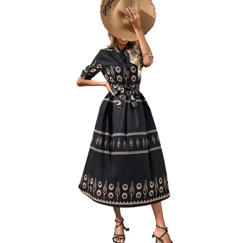 GIOIO - Vestido Mujer Casual Versátil y Cómodo Negro