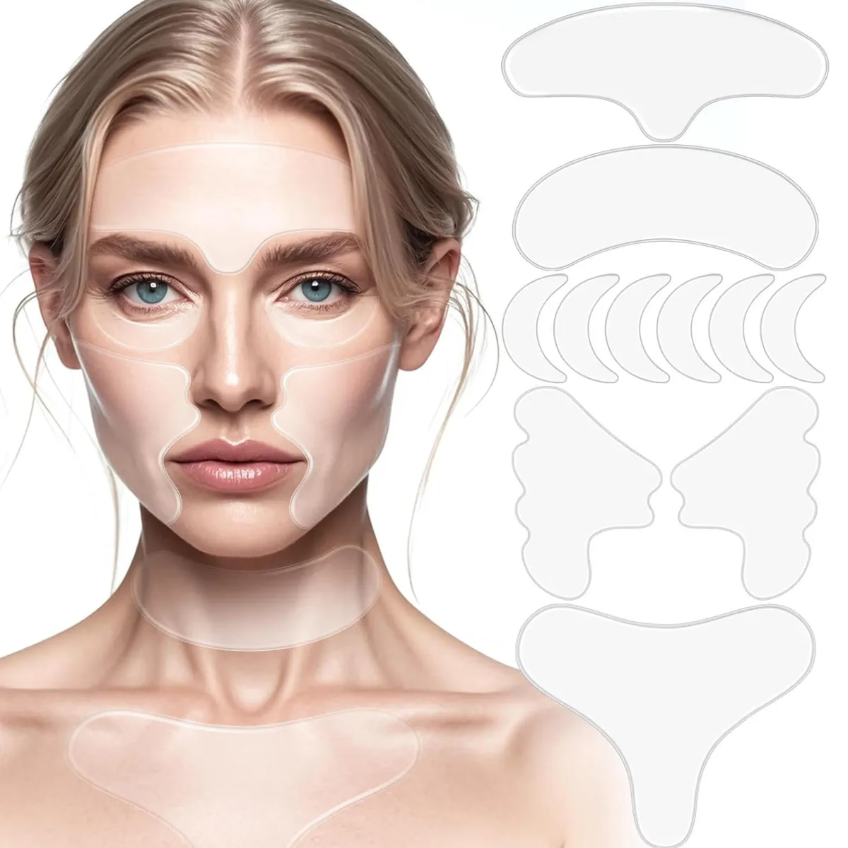 KINDA NICE - Parche Silicona Reutilizable Arrugas Frentepechocuello