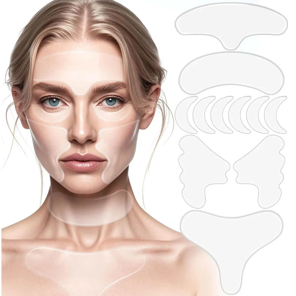 KINDA NICE - Parche Silicona Reutilizable Arrugas Frentepechocuello