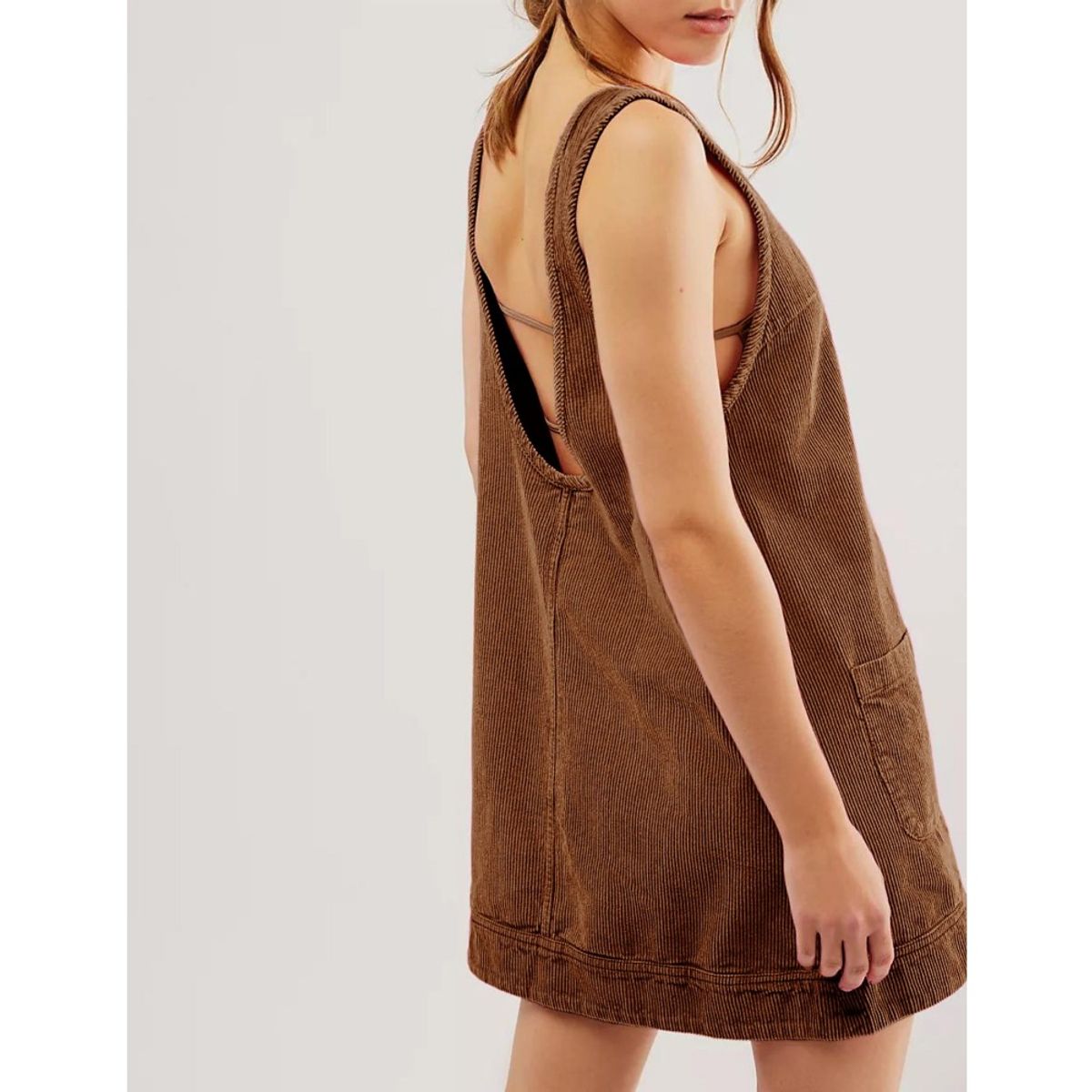 GIOIO - Vestido Mujer Casual Versátil y Cómodo Marrón