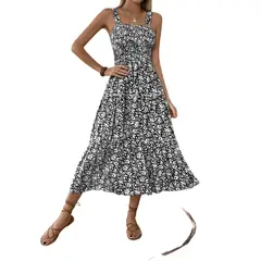 GIOIO - Vestido Mujer Casual Versátil y Cómodo Negro