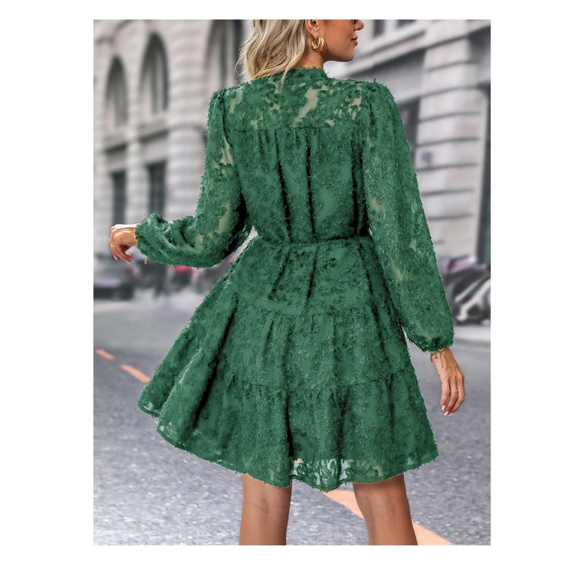 GIOIO - Vestido Mujer Casual Versátil y Cómodo Verde