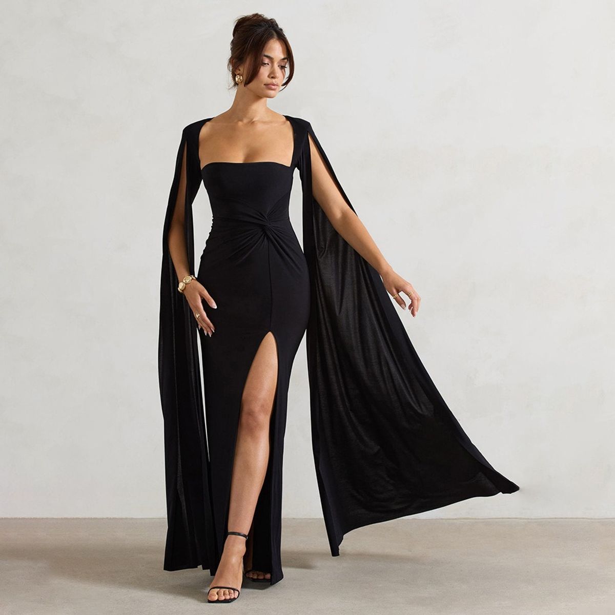 GIOIO - Vestido Mujer Casual Versátil y Cómodo Negro