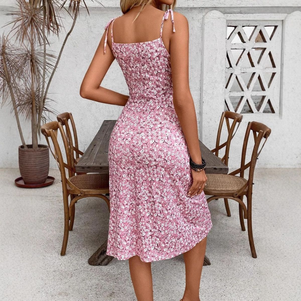 GIOIO - Vestido Mujer Casual Versátil y Cómodo Rojo