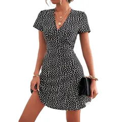 GIOIO - Vestido Mujer Casual Versátil y Cómodo Negro