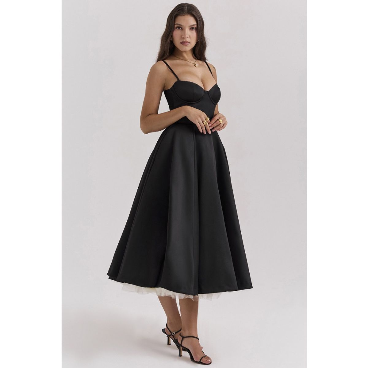 GIOIO - Vestido Mujer Casual Versátil y Cómodo Negro