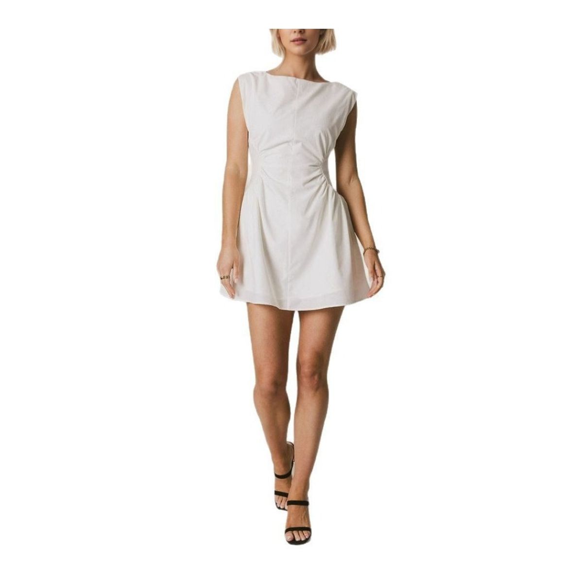 GIOIO - Vestido Mujer Casual Versátil y Cómodo Blanco