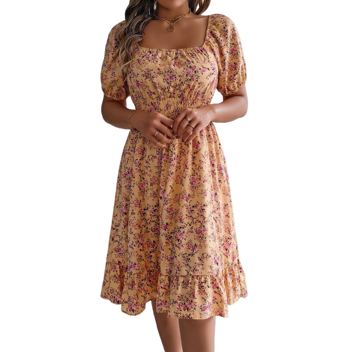 GIOIO - Vestido Mujer Amarillo