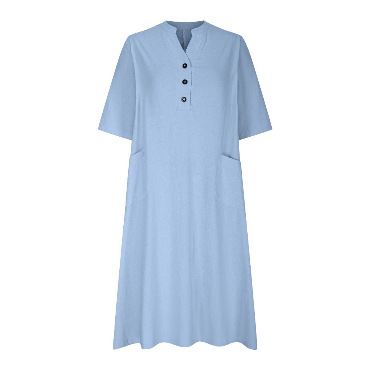 GIOIO - Vestido Mujer Casual Versátil y Cómodo Azul