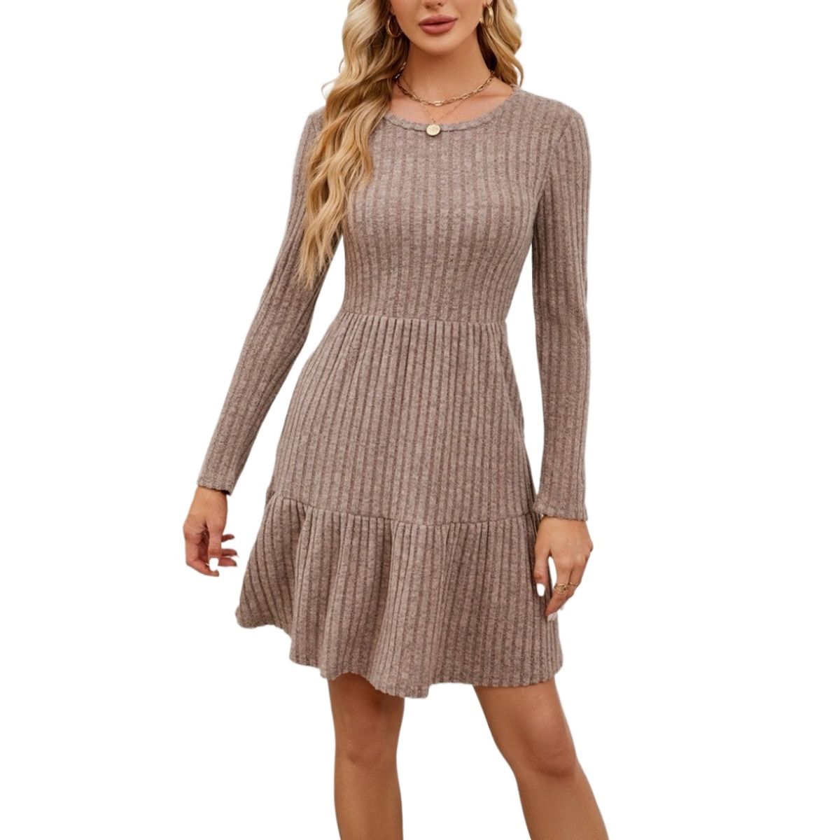 GIOIO - Vestido Mujer Marrón