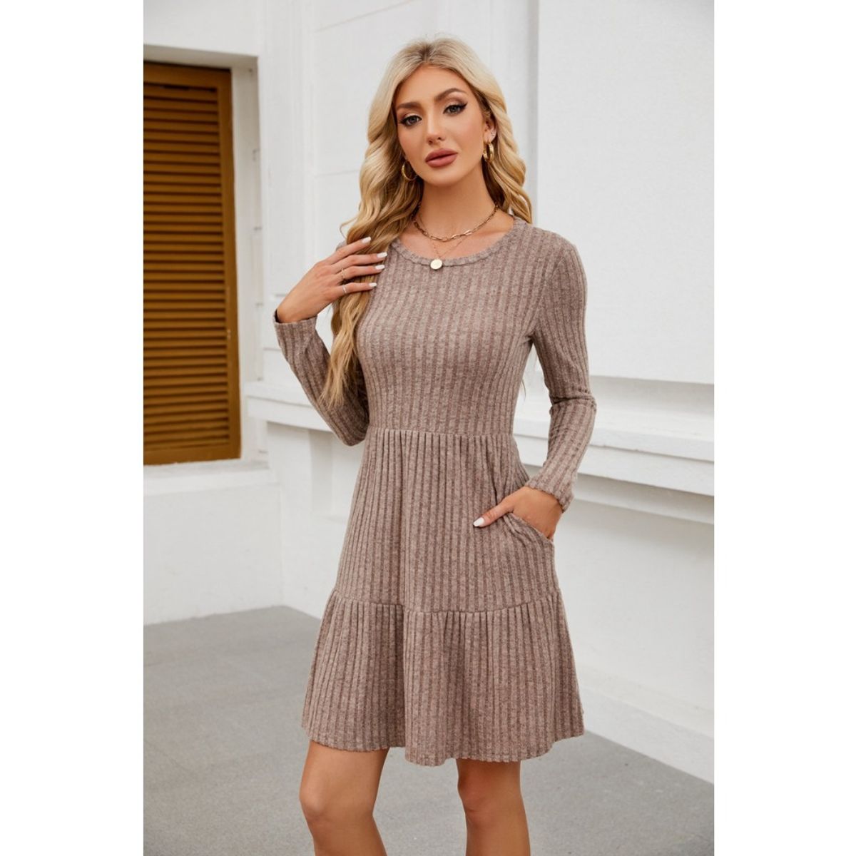 GIOIO - Vestido Mujer Marrón