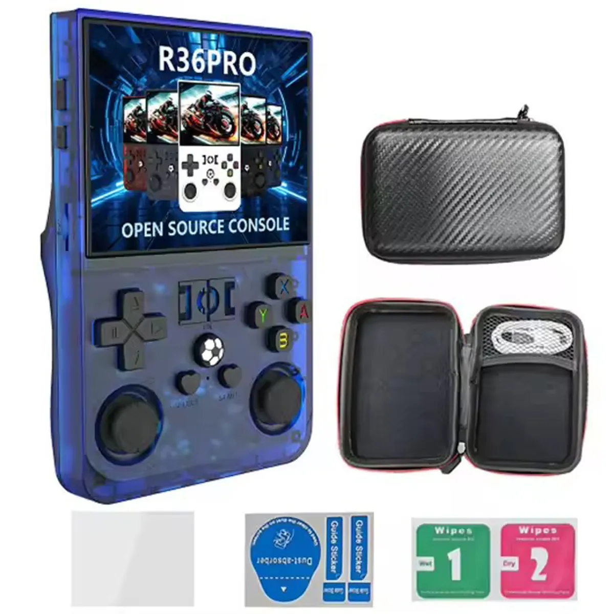 CORRERREY - Consola de videojuegos portátil Retro R36 PRO de sistema Linux