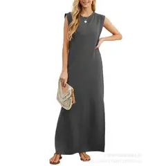 GIOIO - Vestido Mujer Casual Versátil y Cómodo Gris
