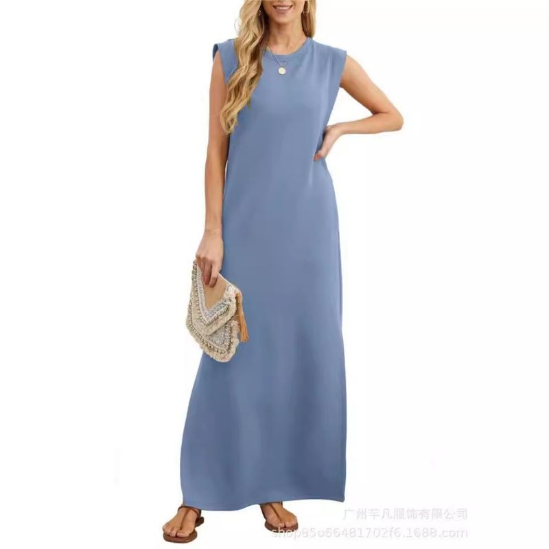 GIOIO - Vestido Mujer Casual Versátil y Cómodo Azul