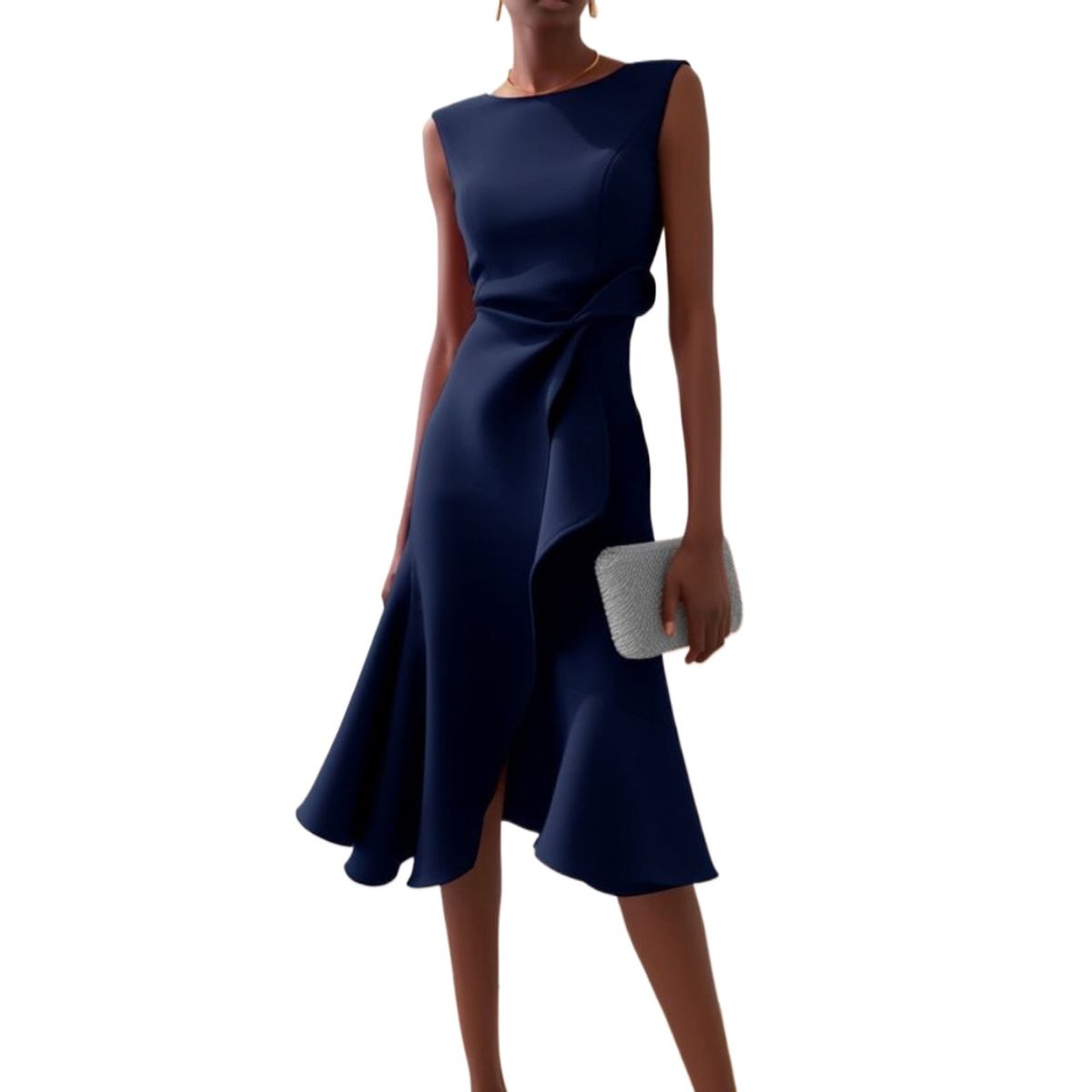 GIOIO - Vestido Mujer Casual Versátil y Cómodo Azul