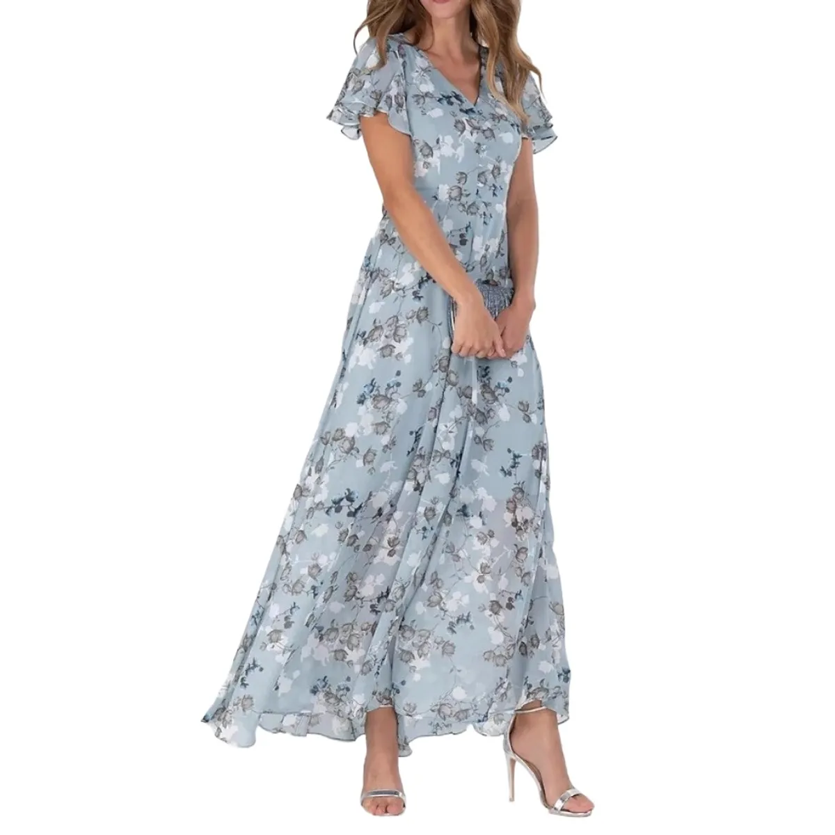 GIOIO - Vestido Mujer Casual Versátil y Cómodo Azul