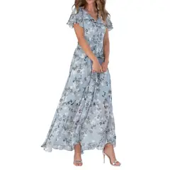GIOIO - Vestido Mujer Casual Versátil y Cómodo Azul