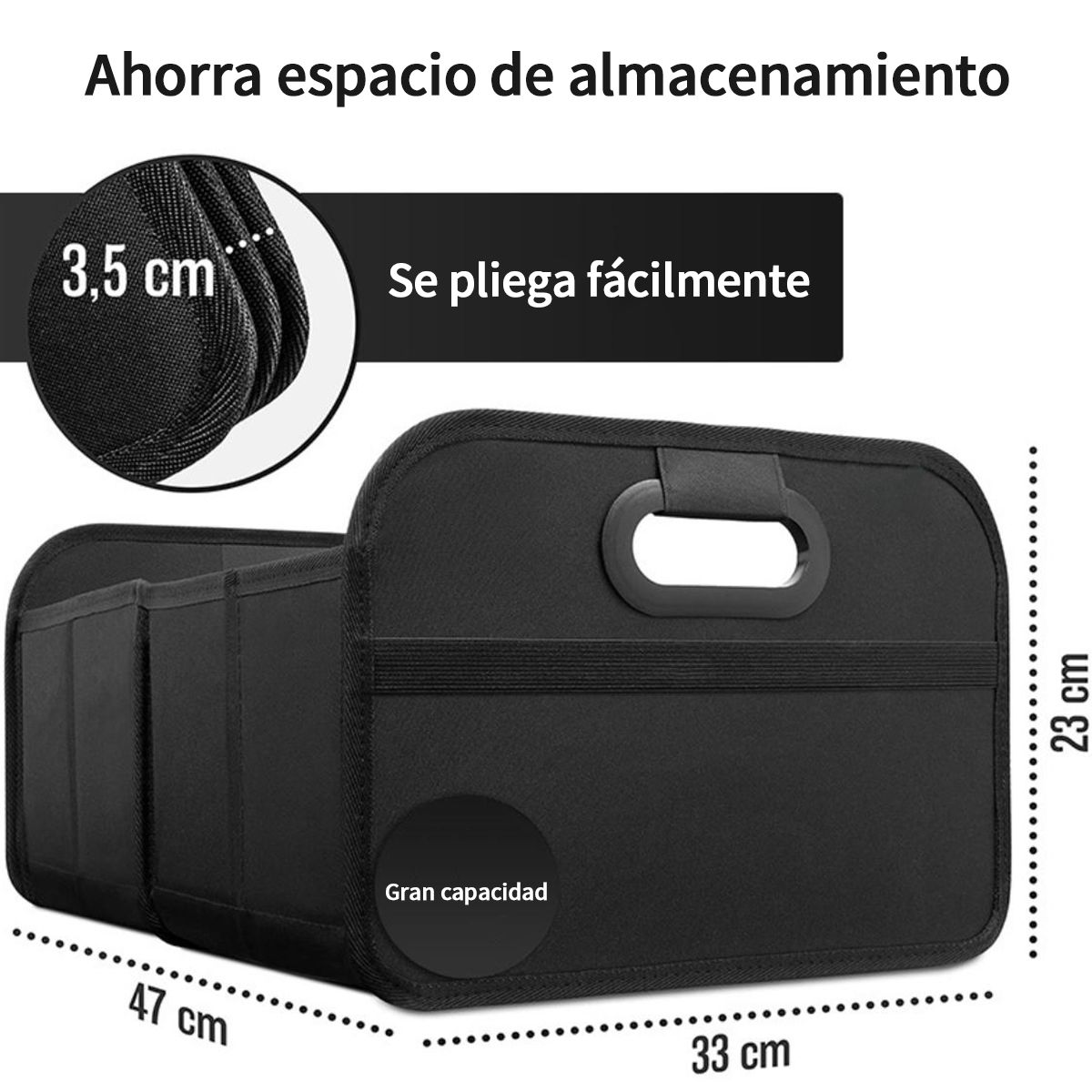 KINDA NICE - Caja Organizadora De Maleta Auto Bolso Maletero Plegable