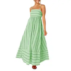 GIOIO - Vestido Mujer Casual Versátil y Cómodo Verde