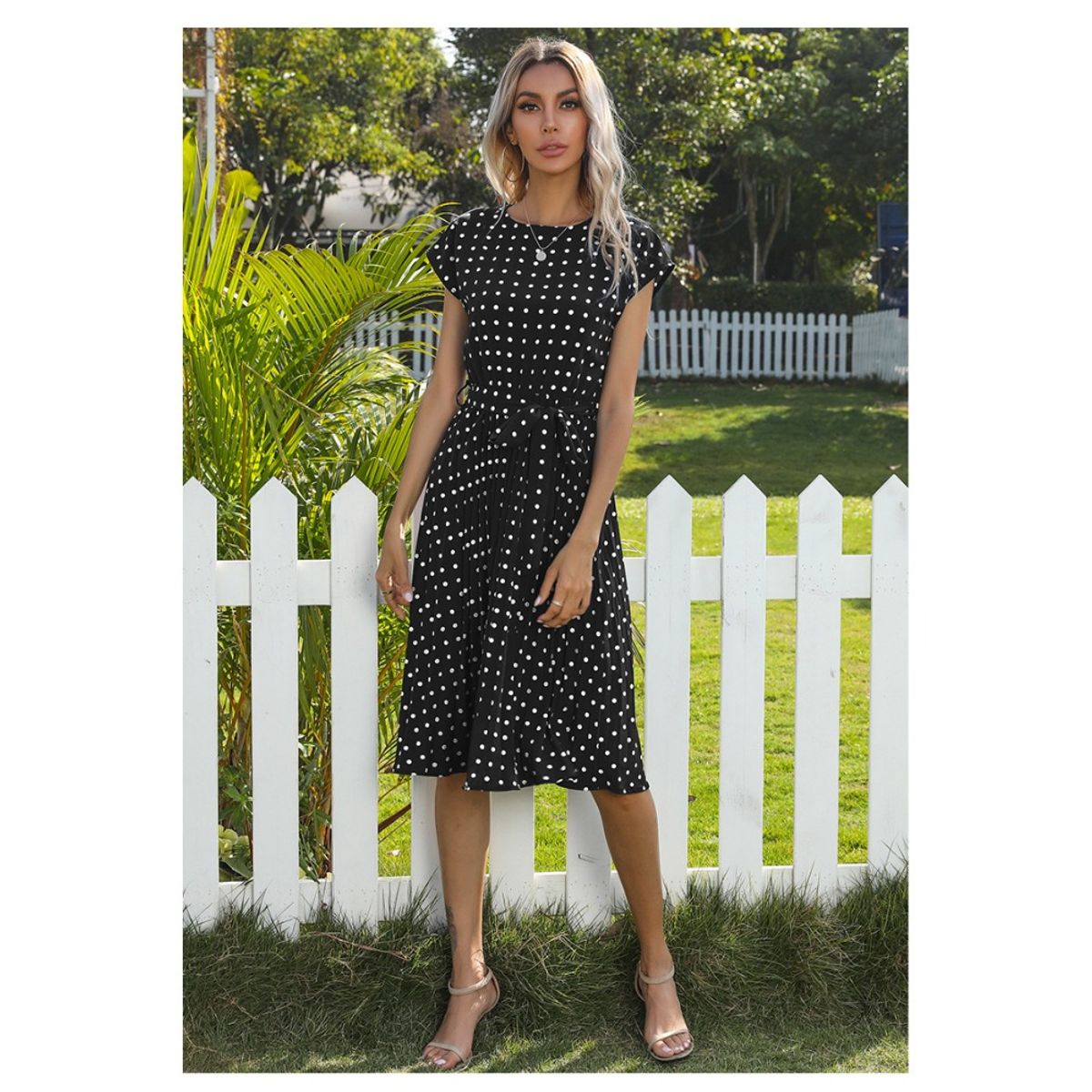 GIOIO - Vestido Mujer Casual Versátil y Cómodo Negro