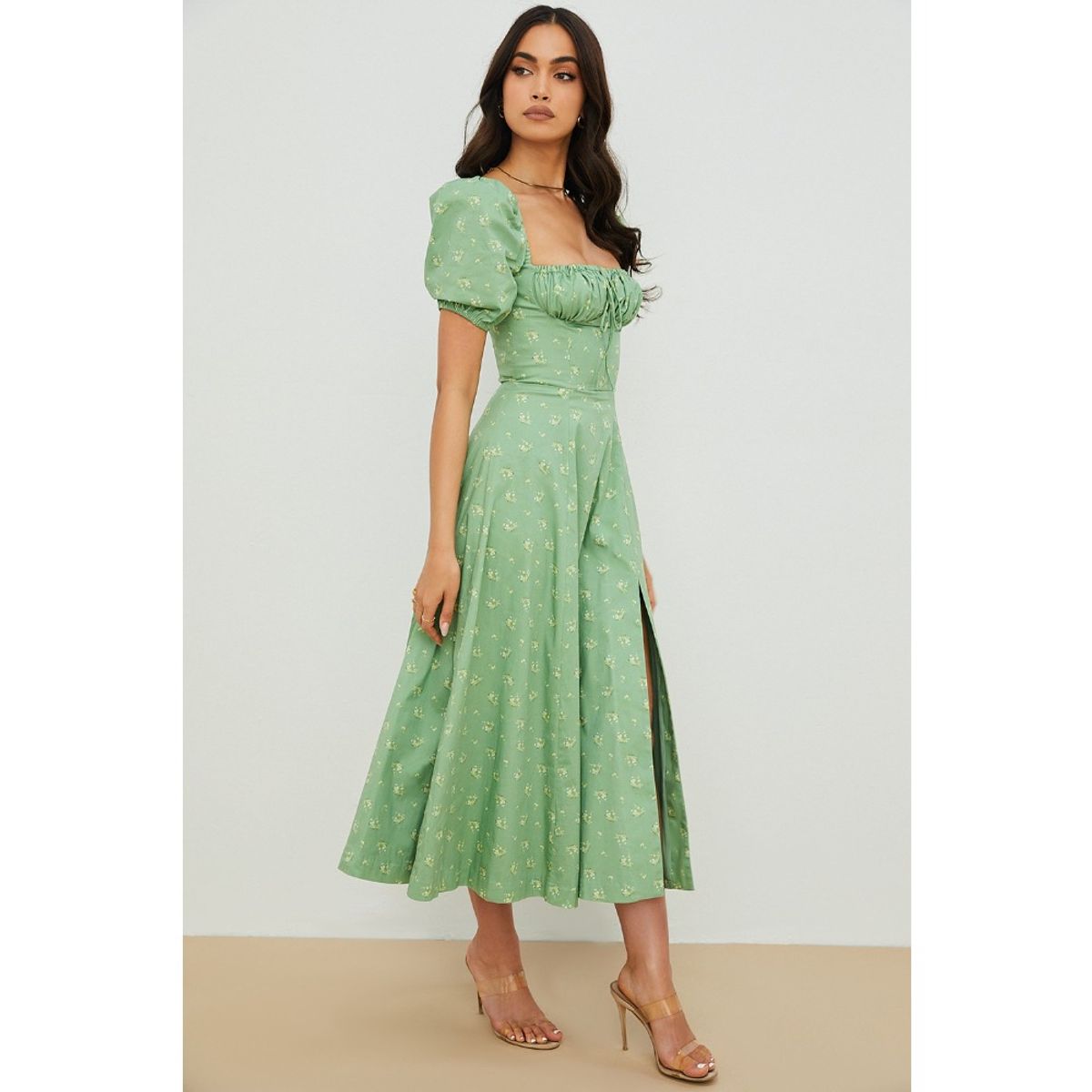 GIOIO - Vestido Mujer Casual Versátil y Cómodo Verde