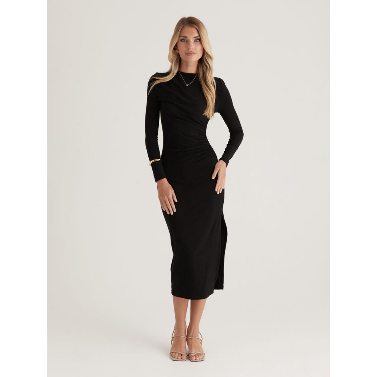 GIOIO - Vestido Mujer Casual Versátil y Cómodo Negro