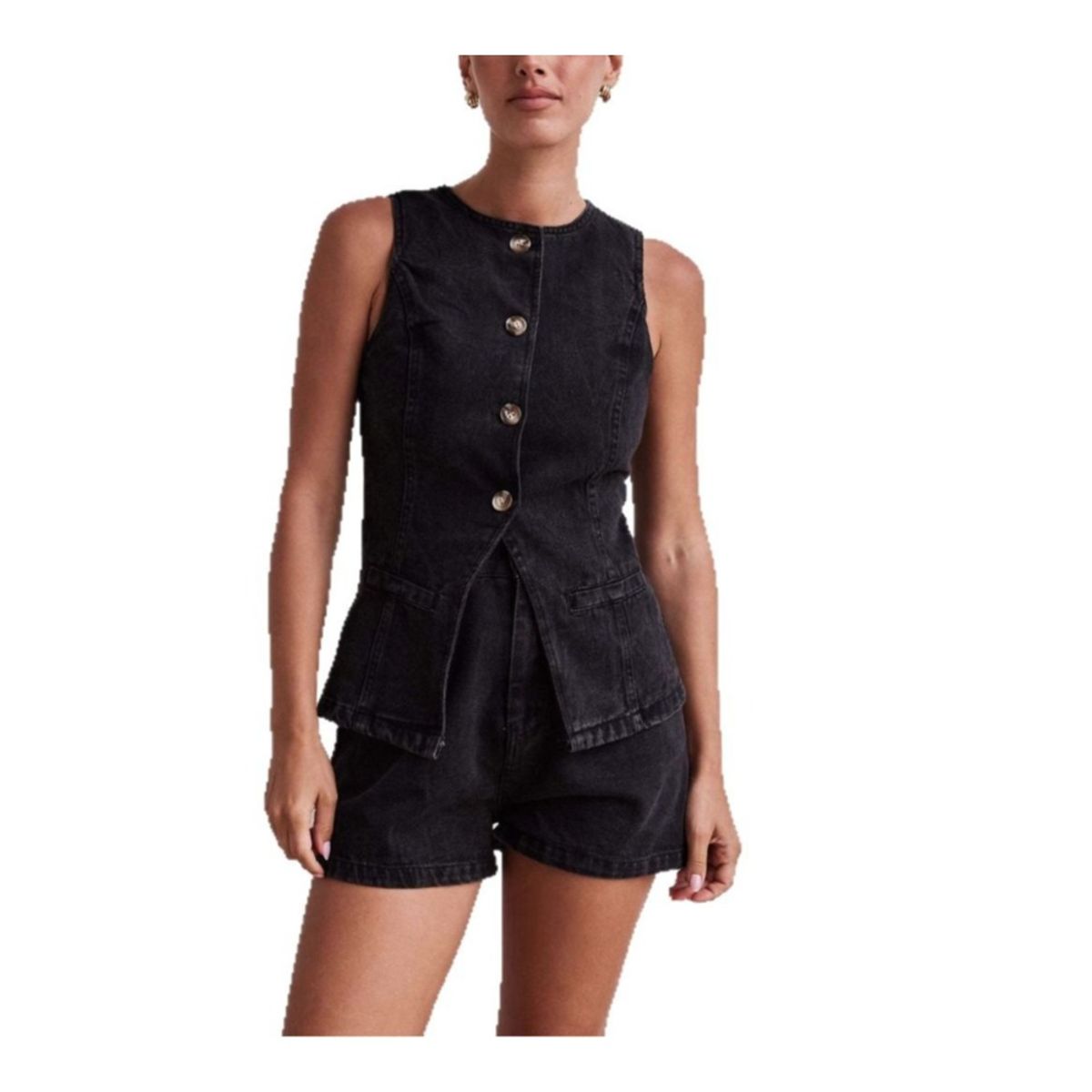 GIOIO - Conjunto de Verano Mujer y Cómodo Negro