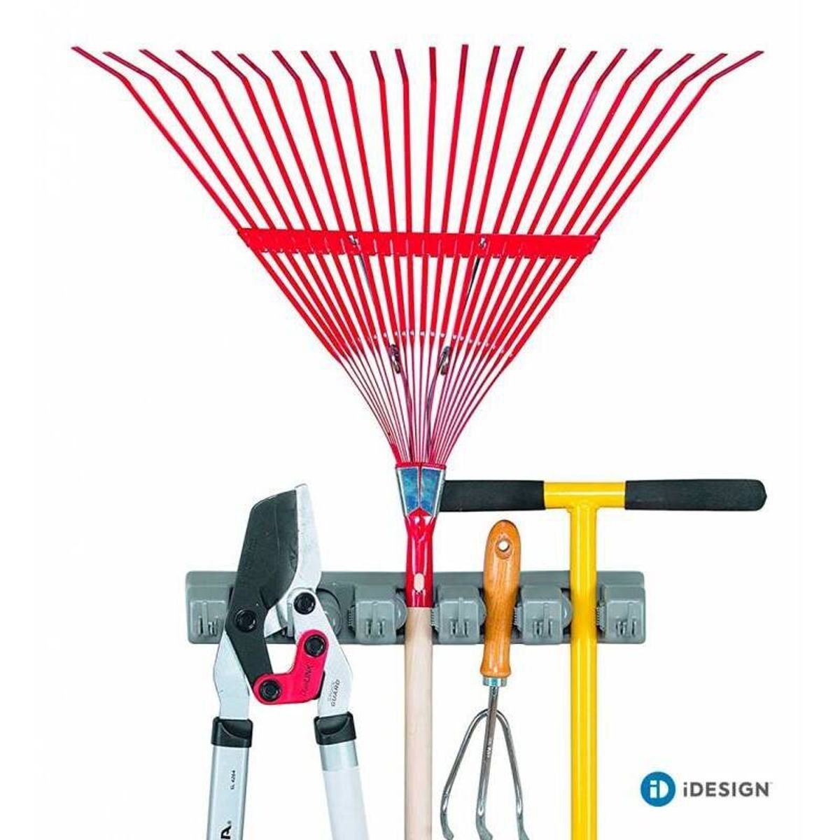 INTERDESIGN - Organizador De Pared Para Escobas Y Mopas Interdes