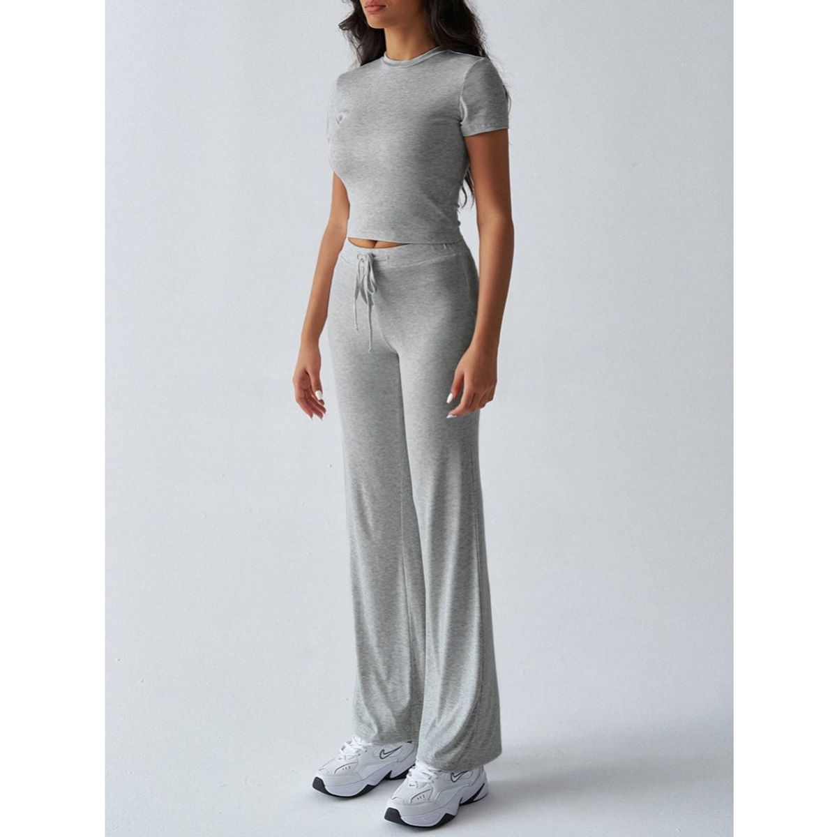 GIOIO - Conjunto de Verano Mujer y Cómodo Gris