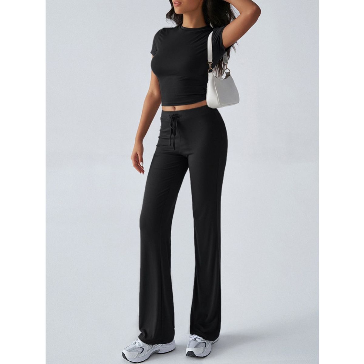 GIOIO - Conjunto de Verano Mujer y Cómodo Negro