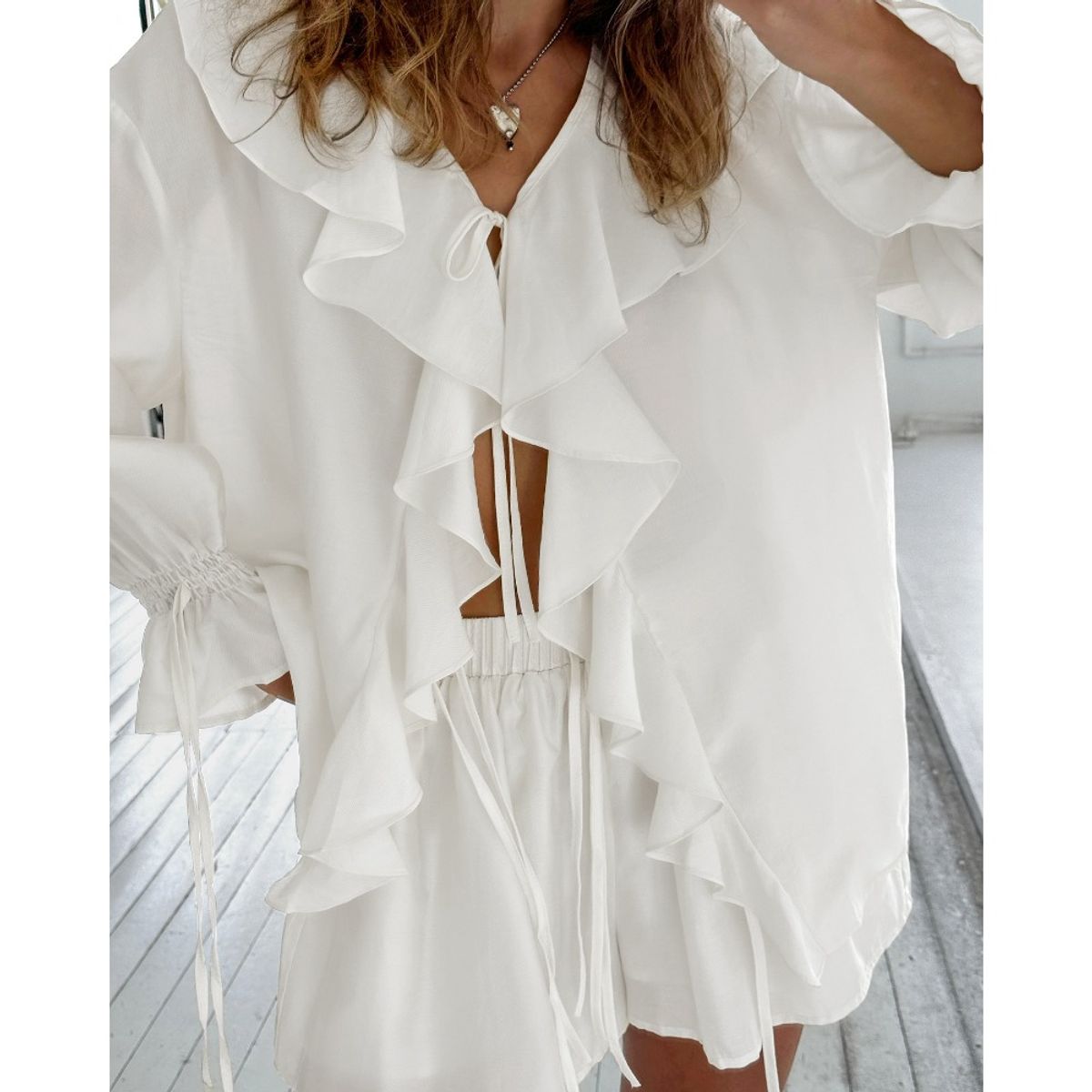 GIOIO - Conjunto de Verano Mujer y Cómodo Blanco