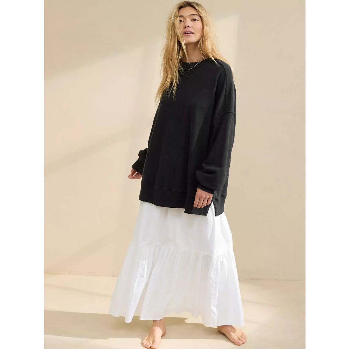 GIOIO - Blusa Mujer Casual Ajustada Elegante Negro