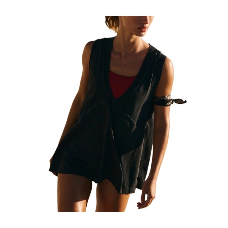 GIOIO - Blusa Mujer Casual Ajustada Elegante Negro