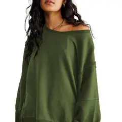 GIOIO - Blusa Mujer Casual Ajustada Elegante Verde