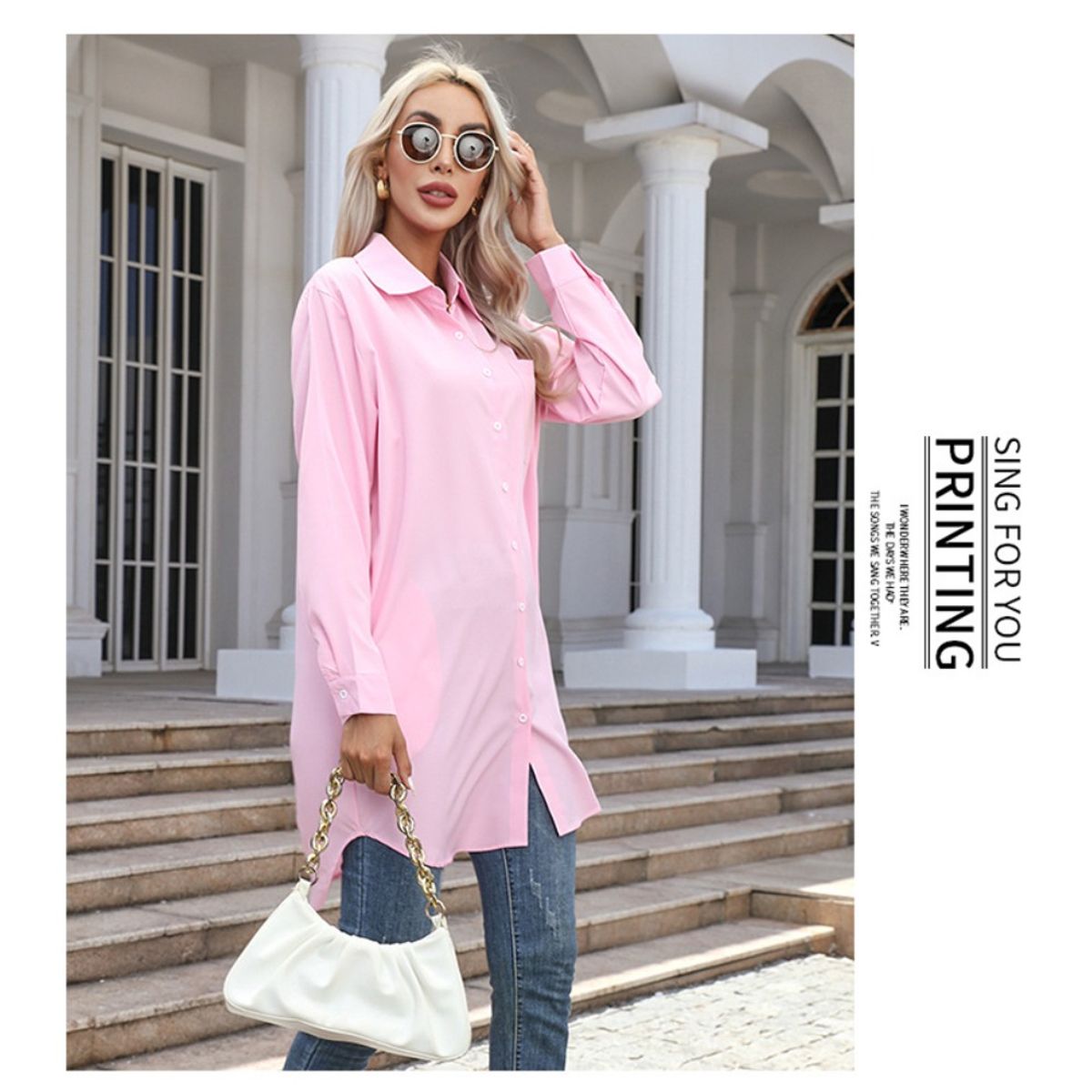 GIOIO - Blusa Mujer Casual Ajustada Elegante Rojo