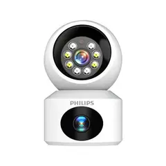 PUREPOWER - 4K Cámara de seguridad inteligente de doble lente de 360 grados