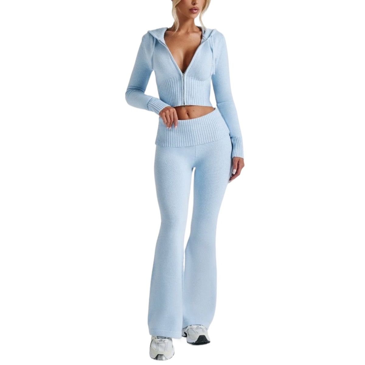 GIOIO - Conjunto de Verano Mujer y Cómodo Azul