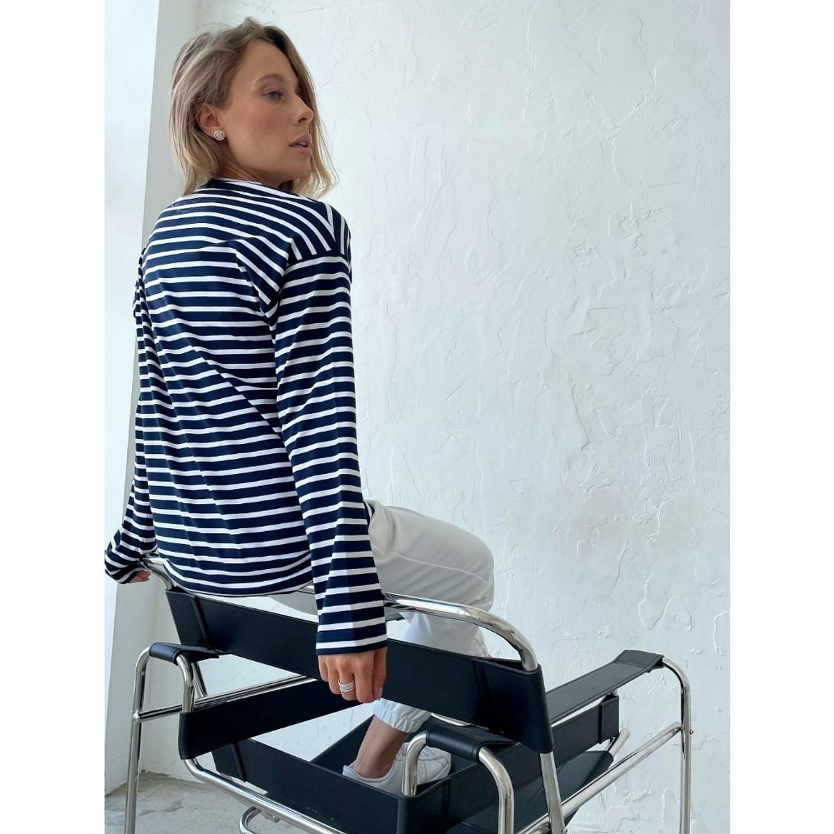 GIOIO - Blusa Mujer Casual Ajustada Elegante Negro